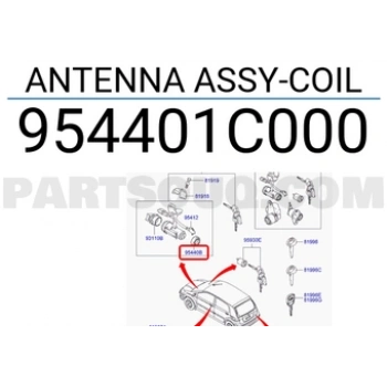 hyundai starex 2002-2008 / libero kmyt kontak anteni Oem No (954034A000)