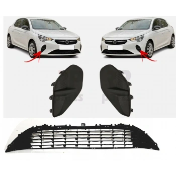 opel corsa- f- 2020-2023  ön tampon panjuru orta kapağı (radar kapağı)(tw) Oem No (9829800080)