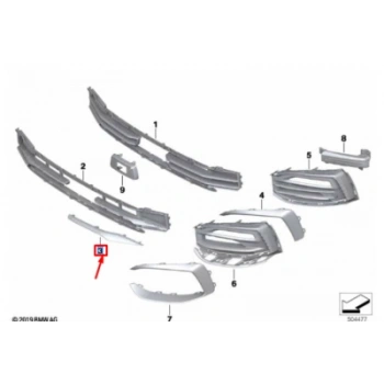 bmw 1 serı- 1 serisi- 2020-2022  ön tampon çeki demirri kapağı (tw) Oem No (51119463082)