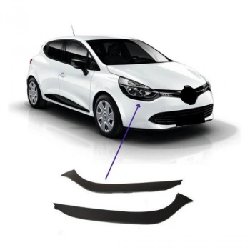 renault clio- 4- hb- 2016-2020  far alt çıtası sıyah sağ/sol set 2 parça Oem No (260946701R)