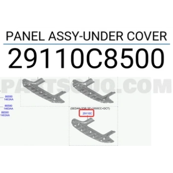 Hyundai i10 2017-2019 ön karter muhafazası Oem No (29110B9500)