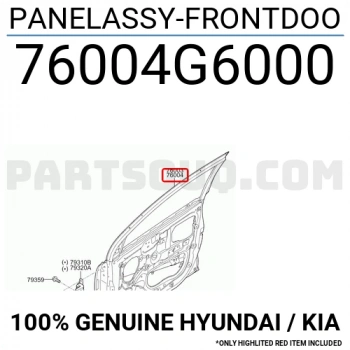 Hyundai ix35 2010-2015 Ön Sağ Kapı (Bant Delikli) Oem No (760042Y010)
