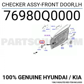 Renault Master III 2009- Kapı Bandı Arka Sağ Delikli Oem No (768F30003R)