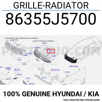 hyundai  i20   2015-2018  ön panel üst koruma plastiği Oem No (86353C8000)