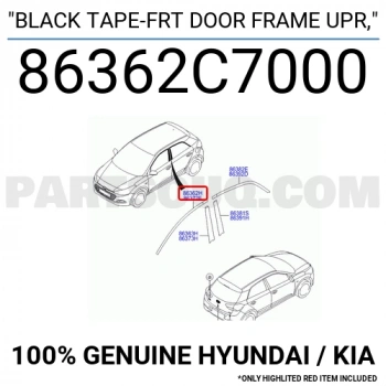 Kia Picanto 2017 sonrası panel üst bakaliti Oem No (86360G6000)