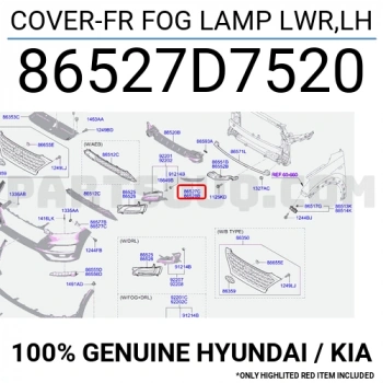 Kia Picanto 2017 sonrası ön sağ tampon bağlantı braketi (panelde) Oem No (86526G6000)