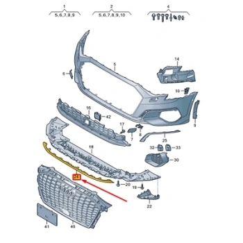 audi  a4  2015-2018  arka tampon çeki demirri kapağı (tw) Oem No (8W5807441GRU)
