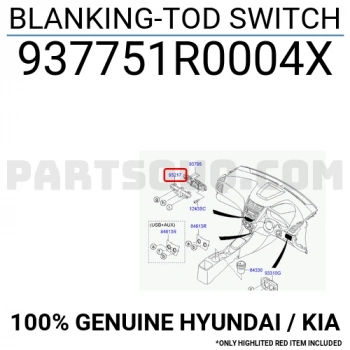 kia rio 2017-2019 tekli cam açma düğmesi Oem No (93576H8000)