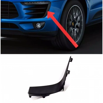 porsche macan- 2018-2020  ön tampon panjuru üst çıtası sağ sıyah (tw) Oem No (95B807686B1E0)