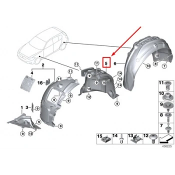 bmw 3 serı- 3 serisi- 2012-2018  karlık (arka tampon altı) (spoıler) (m-performance/lcı) Oem No (A51192291410)