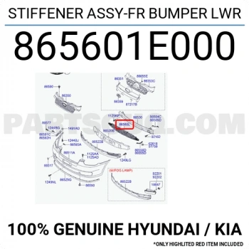 Hyundai Accent 2006- Ön Tampon Koruma Bakaliti Oem No (865601)