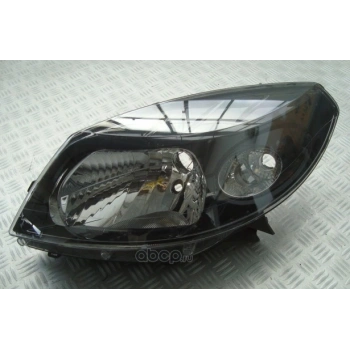 Dacia Sandero 2008- Siyah Çerçeveli Far Sol Oem No (260602914R)