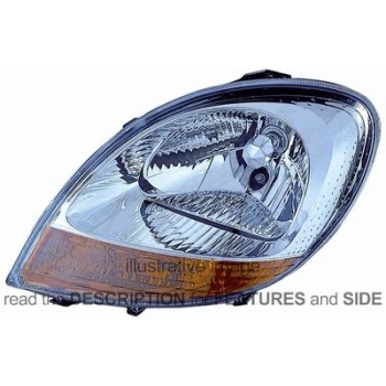 Renault Kangoo 2003- Far Beyaz Sol Oem No (8200236590)