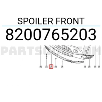 Dacia Sandero 2008 Ön Tampon Spoyleri Oem No (8200765203)