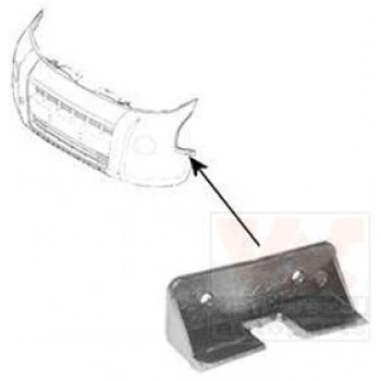 Fıat Fıorıno Nemo Bıpper 2007- Ön Tampon Alt Braketi Sol Oem No (1356375080)