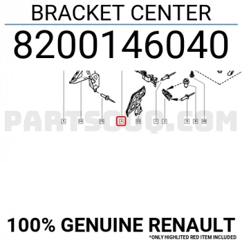 Megane Arka Tampon İç Paneli ( Darbe Emici ) Sedan 2003- Oem No (8200146040)