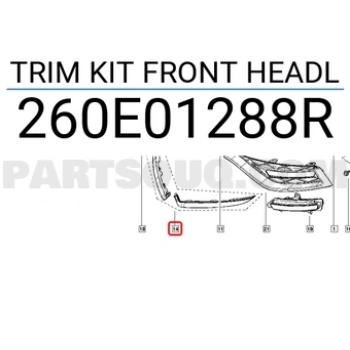 Clio Symbol Far Kası Takım 2012- Oem No (260E01288R)