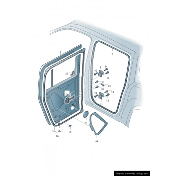 Amarok Arka Kapı Sağ 2010- Oem No (2H7-833-056Sgru)