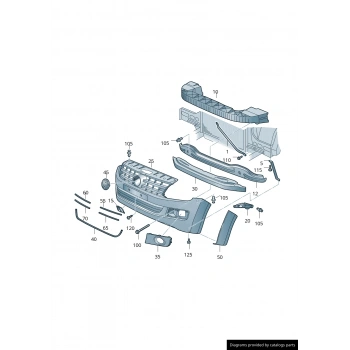 Amarok Ön Tampon Nikeleajı 2010- Oem No (2H78533472Zz)