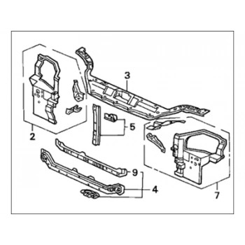 Civic 1992-1995 Ön Panel Oem No (60400-Sr3-A00Zz)