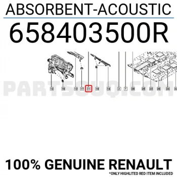Captur Motor Kaputu İzalatörü 2013- Oem No (658403500R)