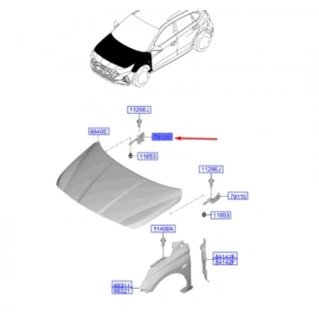 İ20 Kaput Menteşesi Sağ 2020- Oem No (66920Q0000)