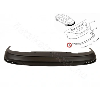 Egea Arka Tampon Sedan Komple ( Alt + Üst ) 2016- Oem No (735670238)