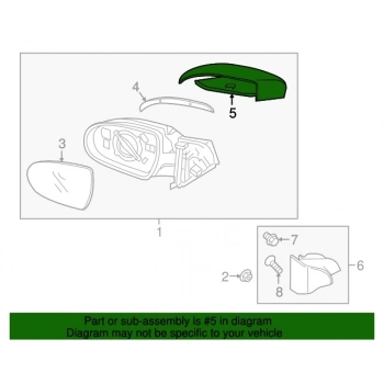 Ayna Kapağı Dış Elantra 2016-2018 Sinyalli Sağ (1 Adet) (Oem No: 87626-F2000)