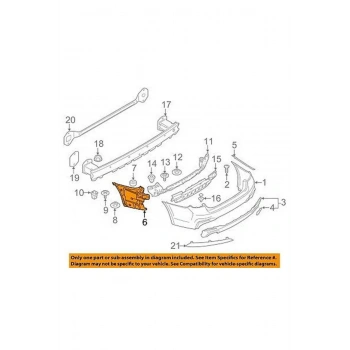 Bmw G30 G31 2017  Tampon Braketi Arka Sağ    (Oem No:Bmw51128066722)