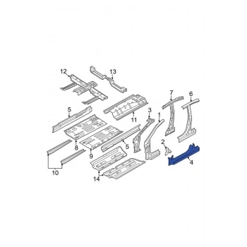 Marşpiyel Sacı Accent 11= Blue Sol (1 Adet) (Oem No: 71312-1Rd30)