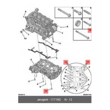 Motor Blok Alt Karter Psa Boxer-3 2.2 Hdı (Oem No: 1171.N2)