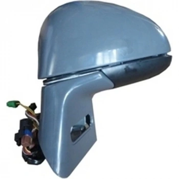 2004-2011 Citroen C4 Kapı Aynası Sol Elektrikli-Isıtmalı-Sinyalli Tip Sinyalsiz Oto Katlanır Gri 9Fi