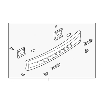 Mazda 323 Arka Tampon Demiri Plastik 1999 -2001  (Oem No:  Bj0J-50-260A)