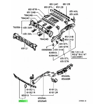 Mitsubishi Pajero Ön Tampon Demiri 2001 2002- (Oem No:  Mr485700)