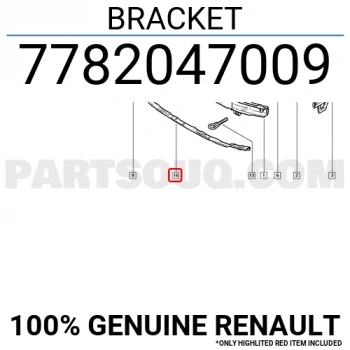 Renault Clio Symbol Ön Tampon Demiri 2001 2012-  (Oem No:  7782047009)