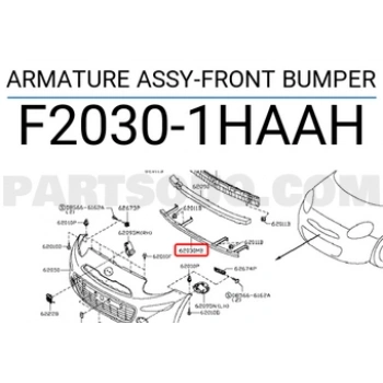 Nissan Micra Ön Tampon Braket  Üst 2010- (Oem No:  F20301Haah)