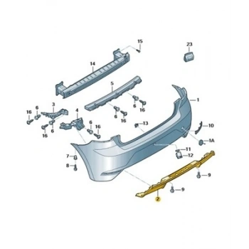 Seat İbiza Arka Tampon Karlık Alt 2017- (Oem No:  6F0807482C9B9)