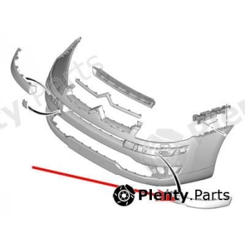 Citroen C4 Ön Tampon Bandı Sol 2004- (Oem No:  7452Fg)