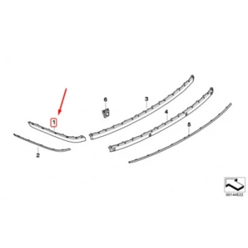 Bmw 7 Serisi E66 Ar.Tampon Bandı Delikli Astarlı Sağ 2005-- (Oem No:  51127142230)