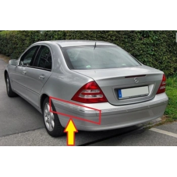 Mercedes C Class Arja Tampon Bandı Nikelaj Çıtalı Sol 2000-2005 (Oem No:  A20388527219999)