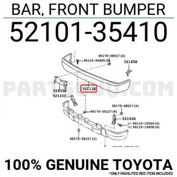 Toyota Hilux Ln145 Ön Tampon Nikelaj 1998-2000 (Oem No:  5210135410)