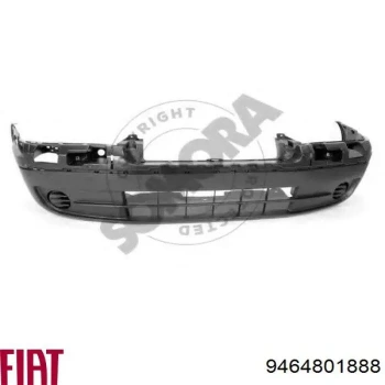 Fiat Scudo Ön Tampon Siyah 2004-2006 /Tüv (Oem No:  9464801888)