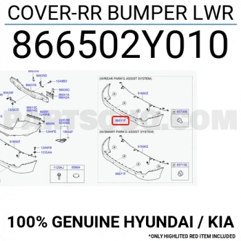 Hyundai İx35 Arka Tampon Alt Çekı Demir Kapağı Klı 2009-  (Oem No:  866502Y010)