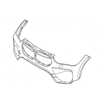 Bmw X1 X1 Ön Tampon Sensör Delikli Astarlı 20- (Oem No:  51119883249)