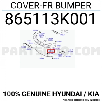 Hyundai Sonata Ön Tampon 2006-2008 (Oem No:  865113K001)