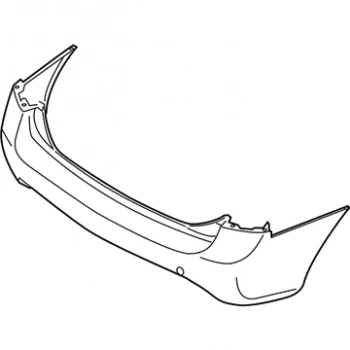 Kia Carens Arka Tampon Sensör Delikli 2007  (Oem No:  866111D010)