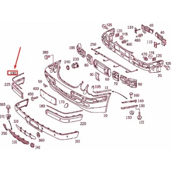 Mercedes W210 Ön Tampon Nikelajı Sağ 1999-2002 (Oem No:  A2108850874)
