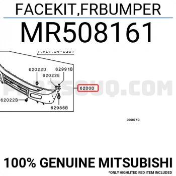 Mitsubishi Pajero Ön Tampon 2001 2002- (Oem No:  Mr508162)