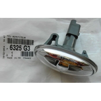 Citroen C5 Ön Çamurluk Sinyali Beyaz2004-2008 (Oem No:  6325G3)