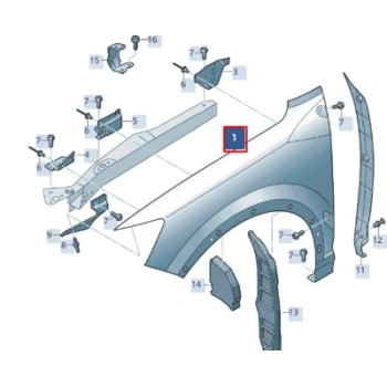 Audi Q2 Ön Çamurluk Sol 2017- (Oem No:  81A821105)